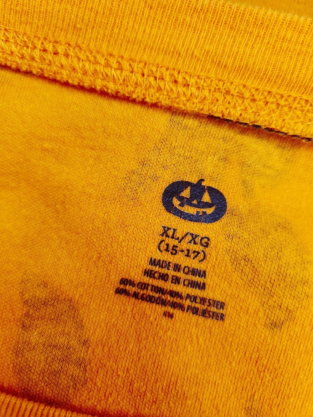 What's Up Witches Halloween Sweatshirt Orange & Black Extra Large - Picture 2 of 2